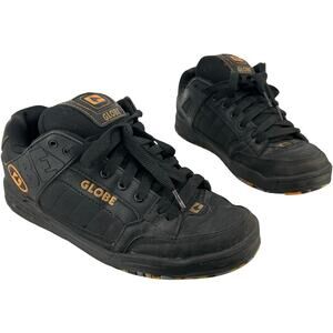 Vintage y2k Men's Black Globe Tilt Skateboarding Skater Grunge Punk Shoes 10M